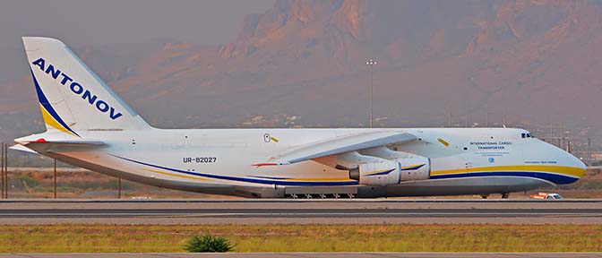 Antonov Design Bureau An-124-100M Ruslan UR-82027, Phoenix-Mesa Gateway Airport, Arizona, July 29, 2019